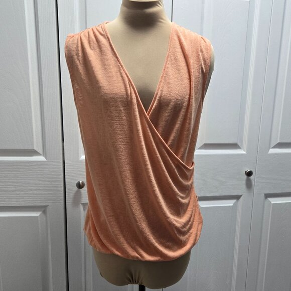 Athleta Tops - Orange Athleta Breezy Wrap Tank Size Medium